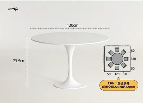 PUMPKIN BOX Round Tulip Dining Table from PUMPKIN BOX