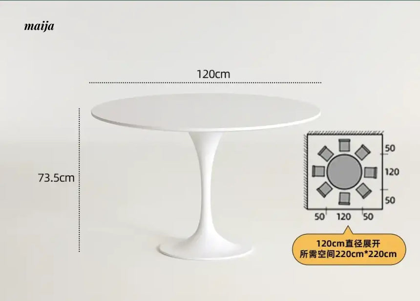 PUMPKIN BOX Round Tulip Dining Table from PUMPKIN BOX