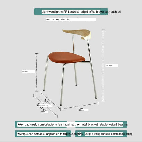 ABOUT WHITE Sapphira Elegant Retro Solid Wood Dining Chair from ABOUT WHITE