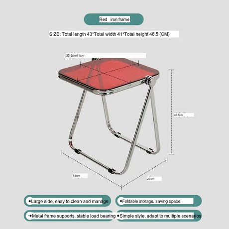 ABOUT WHITE Tamsin Elegant Foldable Acrylic Coffee Table from ABOUT WHITE