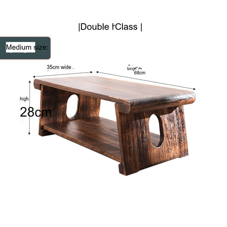 PAULOWNIA Akihiro Elegant Foldable Bay Window Table from PAULOWNIA