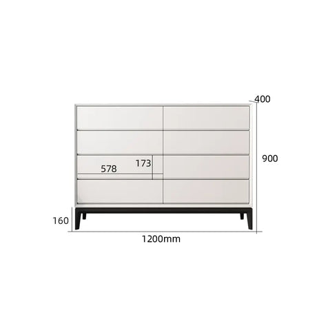 LINYUE Silas Italian Minimalist Eight-Drawer Storage Unit from LINYUE