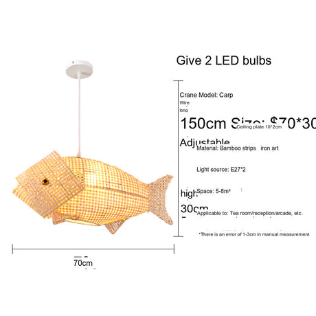 BOJI Harukaze Artistic Woven Ceiling Lamp from BOJI