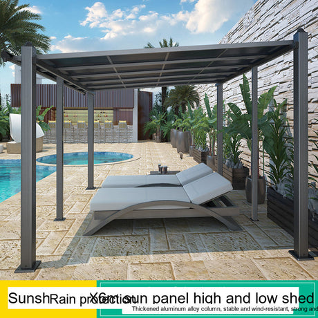 MOJIA Magnus Modern Outdoor Gazebo with Sleek Light Panels from MOJIA