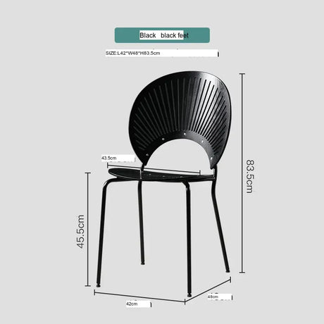 ABOUT WHITE Elowen Sleek Retro Dining Chair from ABOUT WHITE