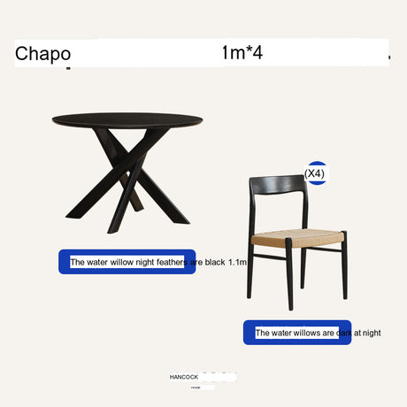 HANKE Quinton Minimalist Cherry Wooden Dining Table from HANKE