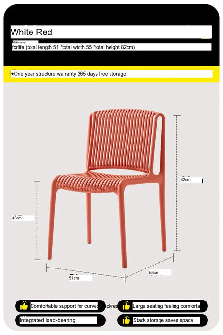 ABOUT WHITE Marisol Sleek Ergonomic Dining Chair from ABOUT WHITE