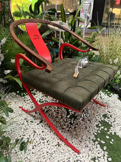 GANGETIC AGE Isadora Elegant Plush Armchair Design from GANGETIC AGE