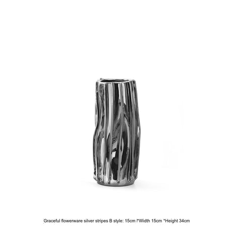 VAVINCI Isolde Striped Polkadot Handmade Ceramic Vase from VAVINCI