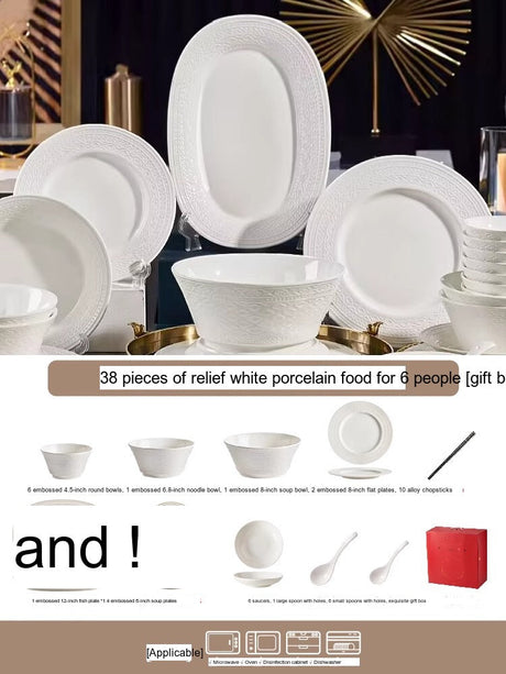 MOSE Pure White Glaze Dish Set from MOSE