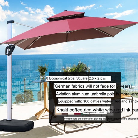 MOJIA Valeria European-Style Roman Garden Umbrella for Shade & Elegance from MOJIA