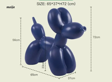 LAZYSPACE Violet Balloon Dog Stool from LAZYSPACE