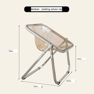 NIYE Serafina Vibrant Transparent Folding Chair from NIYE