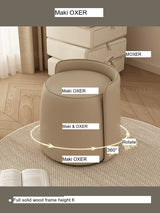 MOXER Lyleena Elegant Leather Dressing Chair from MOXER