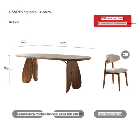QUANMU Isolde Elegant Solid Wood Dining Set from QUANMU