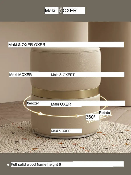 MOXER Kairo Elegant Rotating Makeup Stool from MOXER