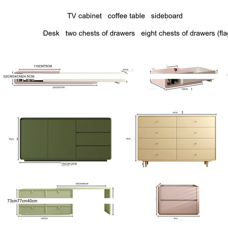 KOCU HOME Elowen Chic Solid Wood TV Cabinet from KOCU HOME