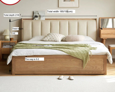 GENJI Takamatsu Elegant Solid Wood Storage Bed from GENJI