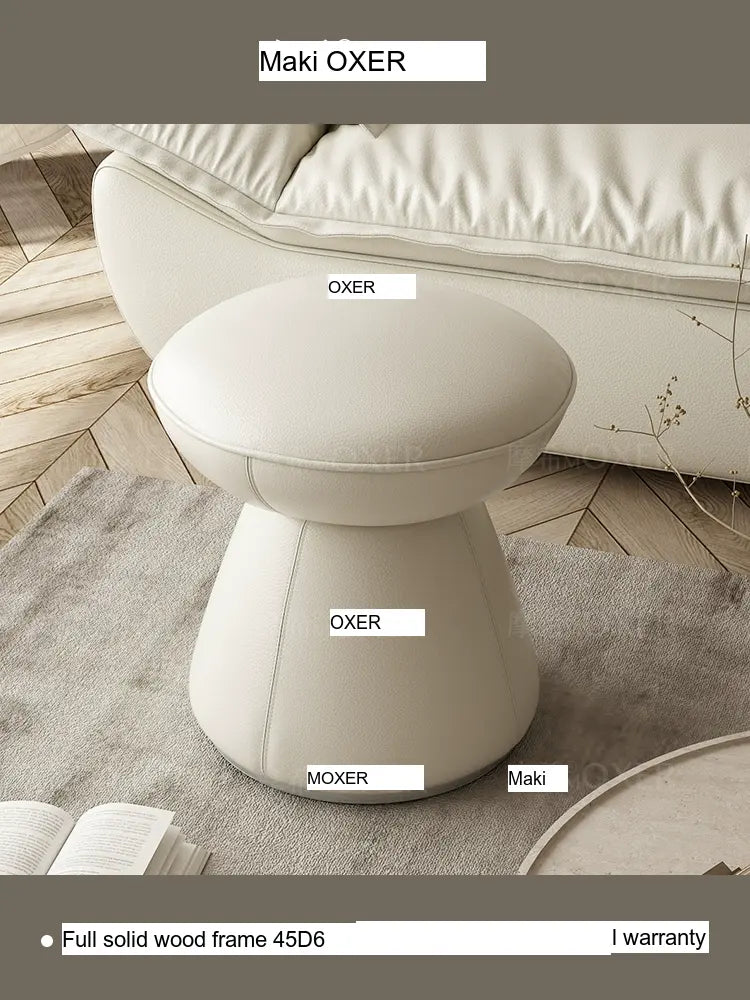 MOXER Elowen Premium Swivel Solid Wood Makeup Stool from MOXER