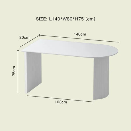 LAZYSPACE Claire Oval Rock Board Table from LAZYSPACE