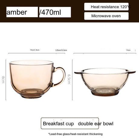 SUCO Matilda High-Temperature Transparent Glass Tea Cup from SUCO