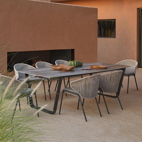 DIME GARDEN Elowen Elegant Rattan Dining Set from DIME GARDEN
