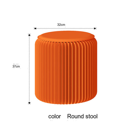 SHIBA Tameshigawa Chic Minimal Folding Round Stool from SHIBA