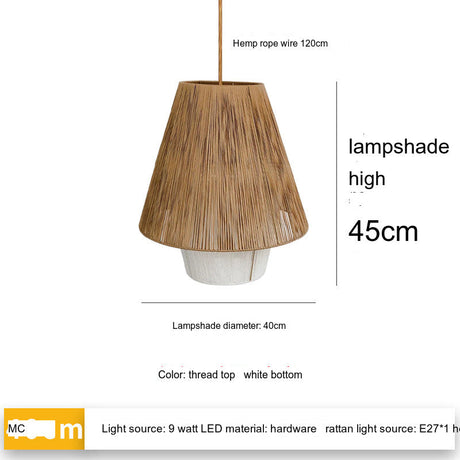 MAILANG Haruki Minimalist White Woven Ceiling Lamp. from MAILANG