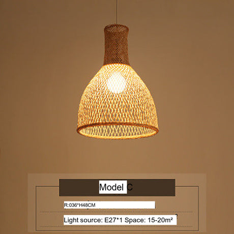 BOJI Isadora Elegant Woven Ceiling Lamp - Chinese Style from BOJI