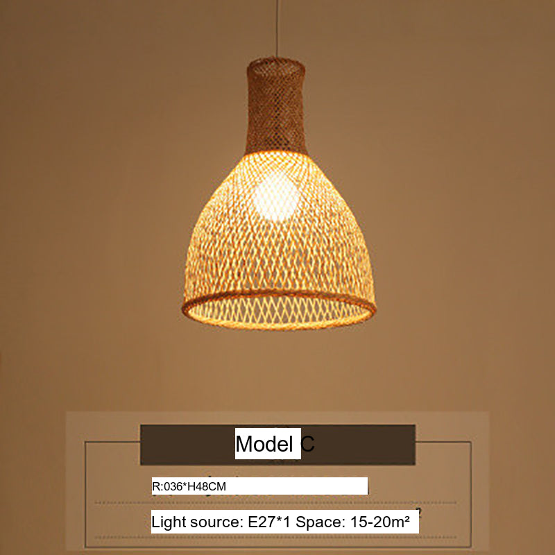 BOJI Isadora Elegant Woven Ceiling Lamp - Chinese Style from BOJI