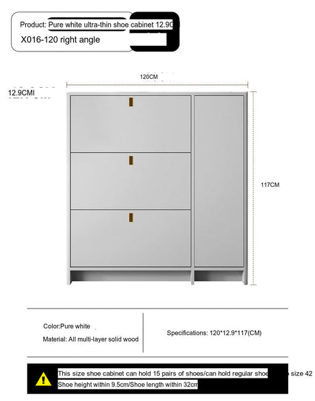 Leia Ultra Thin Shoe Cabinet from MODENG
