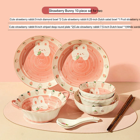 MOSE Cute Strawberry Tableware Set from MOSE