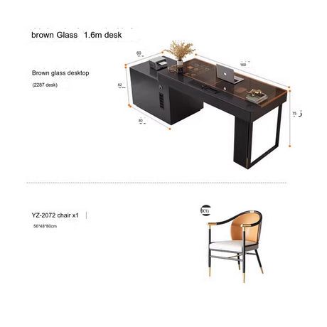 QUANMU Rhiannon Luxurious High-Level Sensory Corner Desk from QUANMU