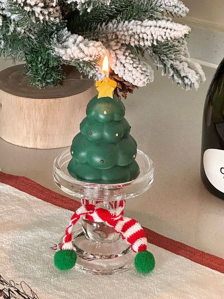 MELONGIRL Christmas Tree Snowman Candle from MELONGIRL