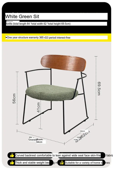 ABOUT WHITE Elowen Cozy Modern Dining Chair from ABOUT WHITE
