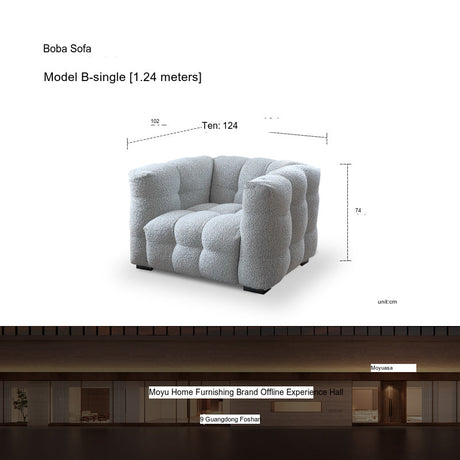MOYU Elowen Plush Vintage Velvet Sofa from MOYU