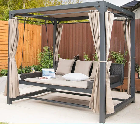 MOJIA Adalyn Hanging Swing Chair for Elegant Garden Seating from MOJIA