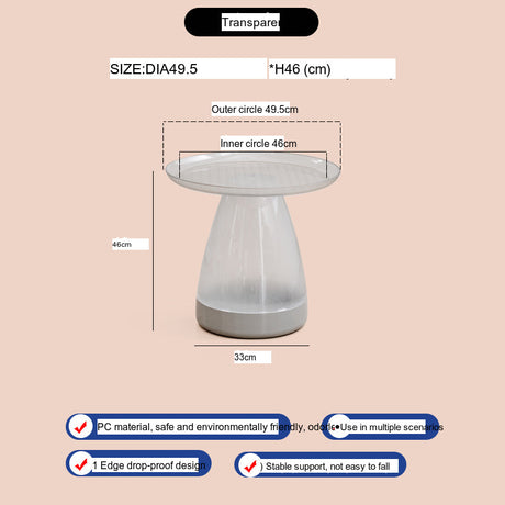 A&D Zara Scandinavian Elegant Bedside Coffee Table from A&D