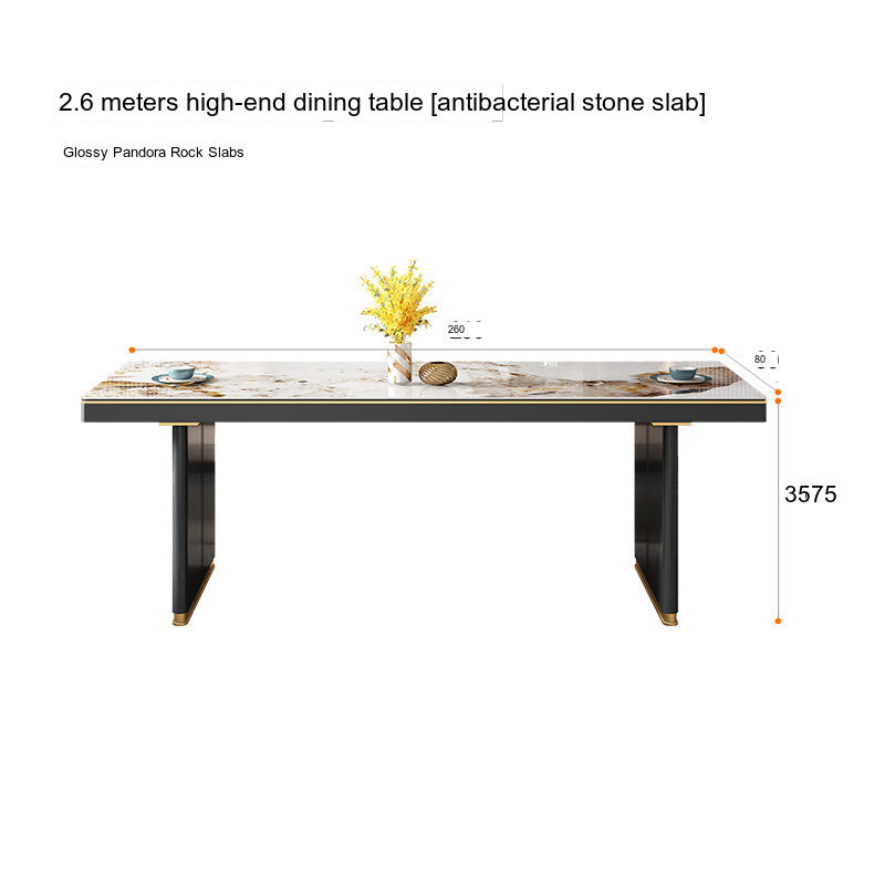 QUANMU Santiago Luminescent Rectangular Luxury Table from QUANMU