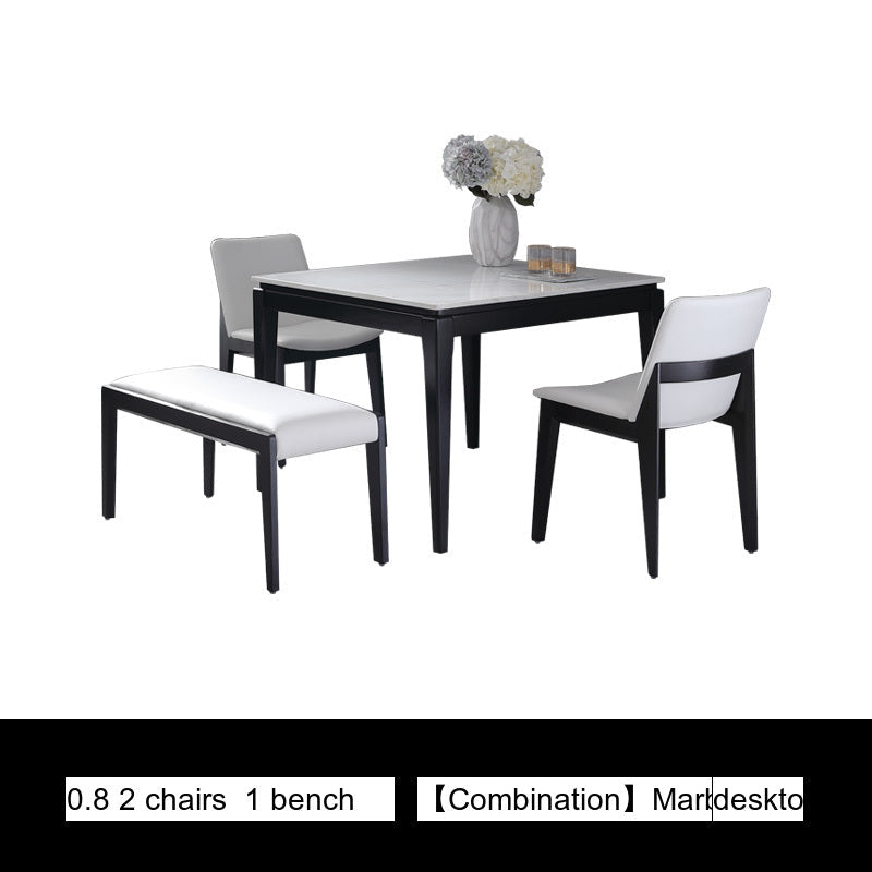 OROMA Isolde Elegant Square Marble Dining Table from OROMA