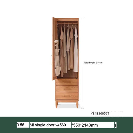 GENJI Aishiko Customizable Nordic Oak Wardrobe from GENJI