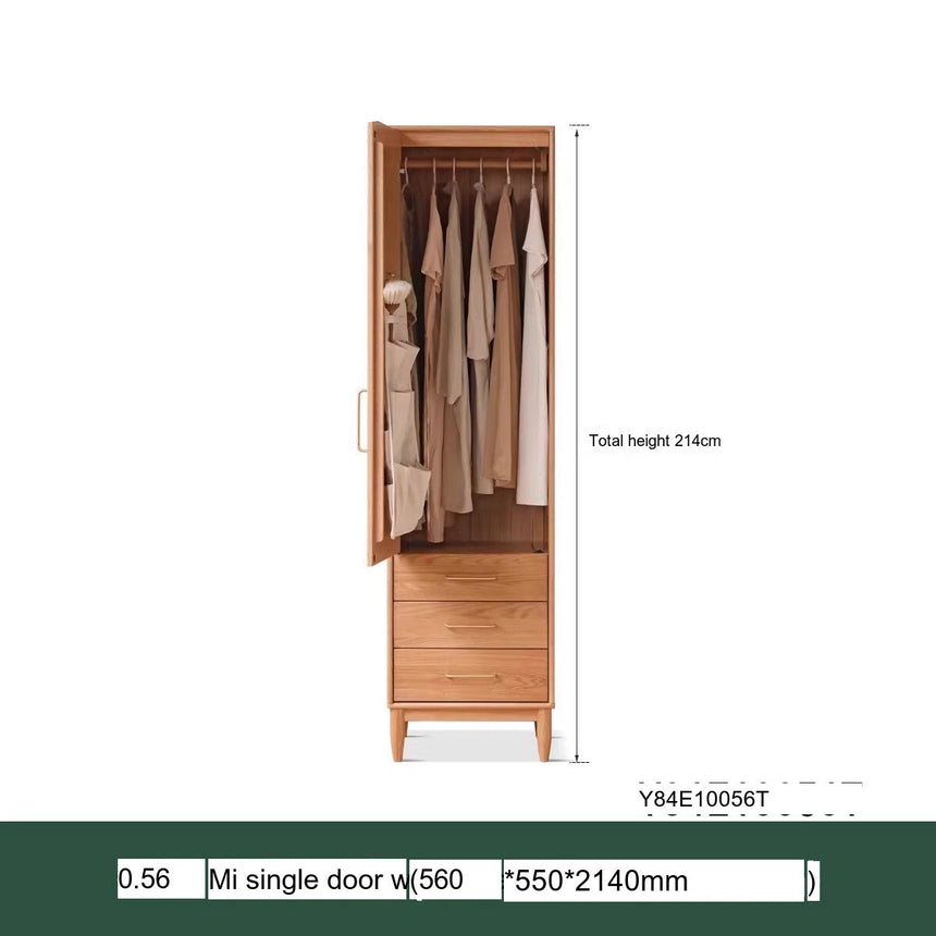 GENJI Aishiko Customizable Nordic Oak Wardrobe from GENJI