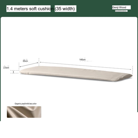 GENJI Haruki Elegant Solid Wood Wide Bench from GENJI