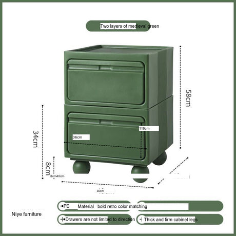NIYE Calypso Minimalist Nordic Bedroom Storage Side Cabinet from NIYE