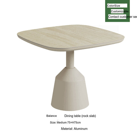 DIME GARDEN Santiago Elegant Woven Rattan Dining Set from DIME GARDEN