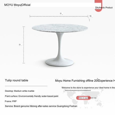 MOYU Aria Elegant Modern Dining Table from MOYU