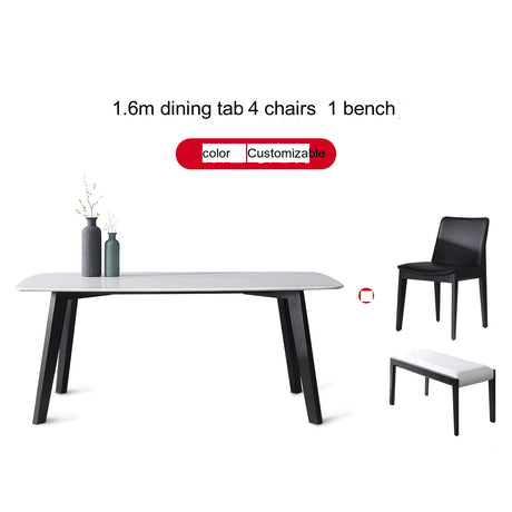 OROMA Tangerine Eco-Friendly Modern Rectangular High Chair from OROMA