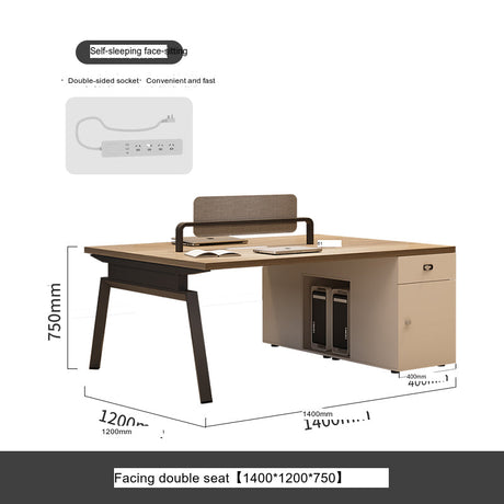 MUTINI Kira Elegant Simple Six-Person Workstation Desk from MUTINI