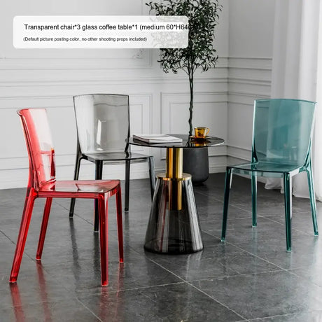ABOUT WHITE Elowen Transparent Acrylic Dining Chair from ABOUT WHITE