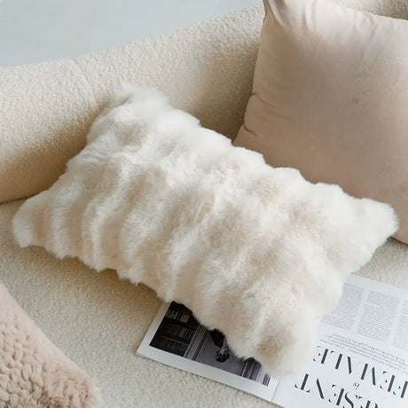 YOULI Beatrice Creamy Soft Beige Sofa Pillow from YOULI